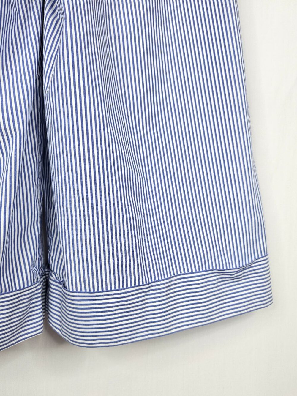 J. Crew | Striped Wide Leg Palazzo Capri Pants | Blue White | Size 4 - Picture 10 of 13